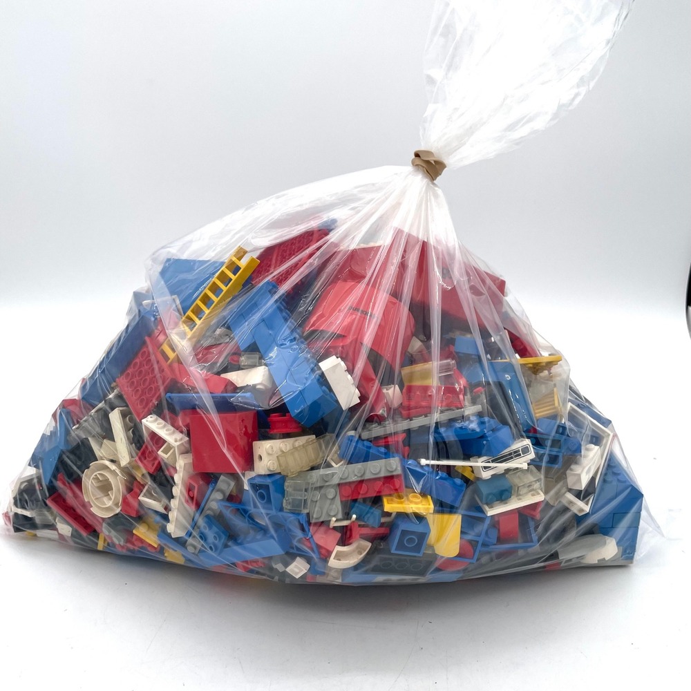 LEGO Building Bricks Bulk Mixed Lot Kids 5.3 lb Blue Red Yellow Good Parts